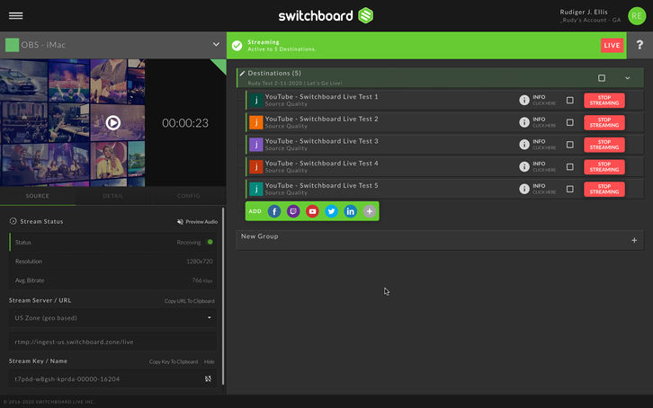 Switchboard Live Screenshots