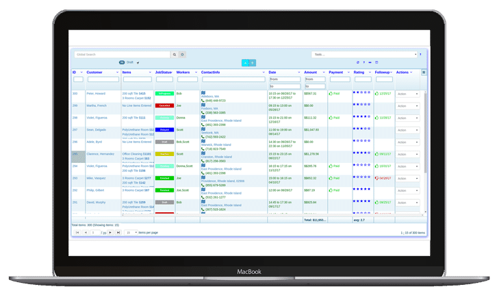 WorkWell Command Center and Mobile App Screenshots