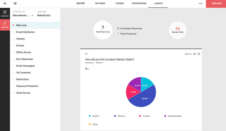 Zoho Survey Screenshots