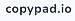 copypad.io logo