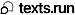 Texts.run logo