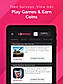Play games and earn coins