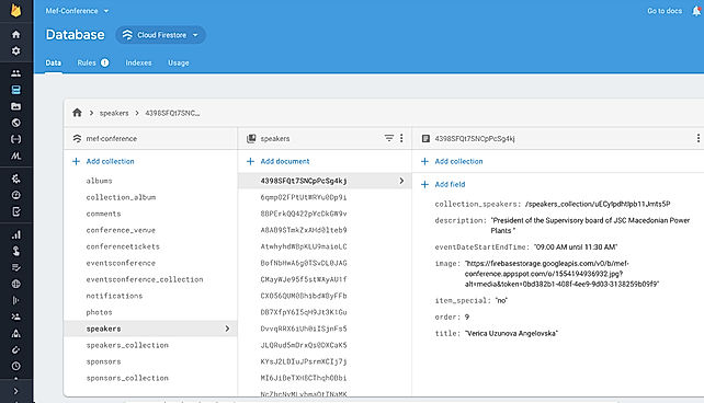 AppAdm.in : Database screenshot