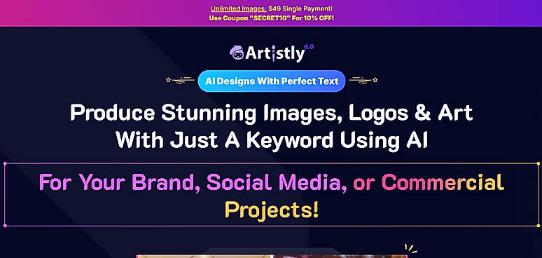 artistly homepage