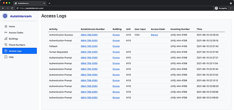 Access Logs