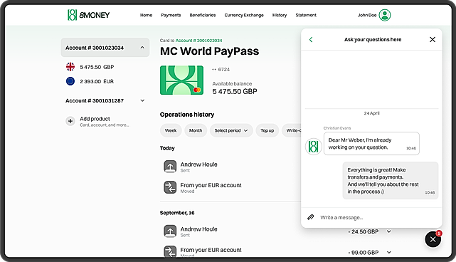 White-labelled Internet bank