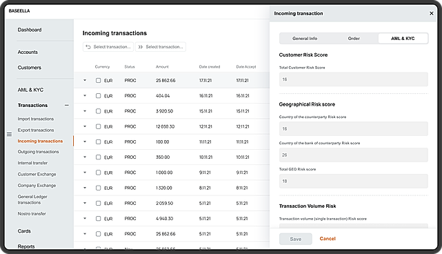 Incoming payments processing
