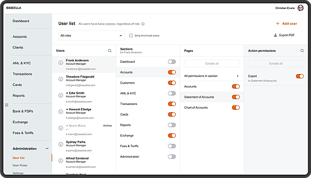 User management