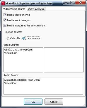 Video/audio input processing setting 
