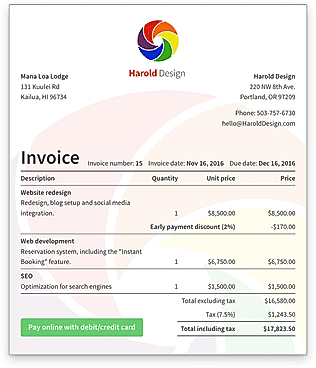 Billy Demo - Beautiful Invoices