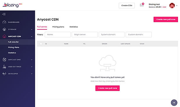 Anycast CDN screenshot