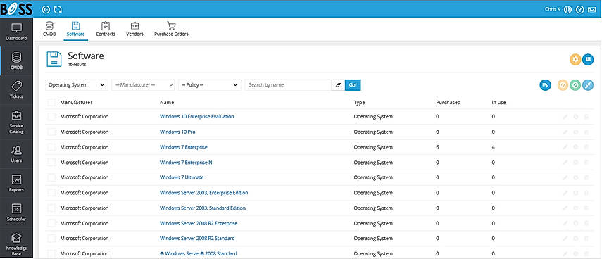 Software Inventory