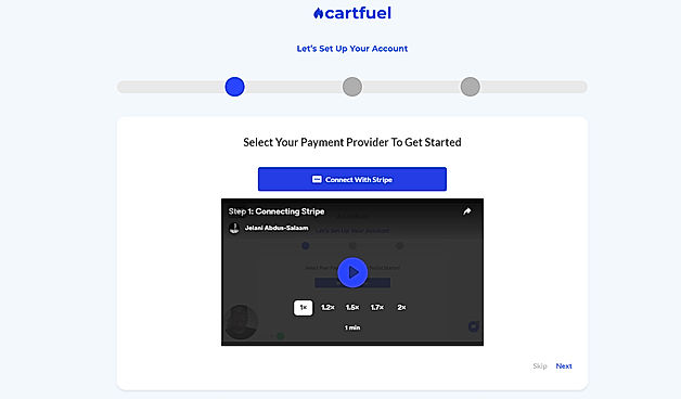 Connect Stripe Account to Cartfuel