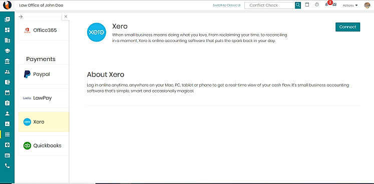 Xero Payments screenshot