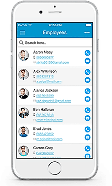 CEIPAL Workforce screenshot: Track employee details on mobile