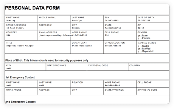Onboarding Forms