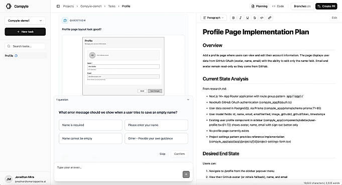 Profile Page