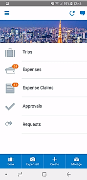 Concur Expense screenshot