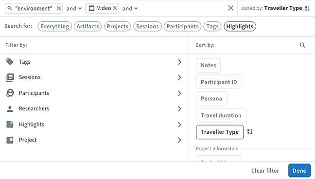 Search and discover insights in customer data