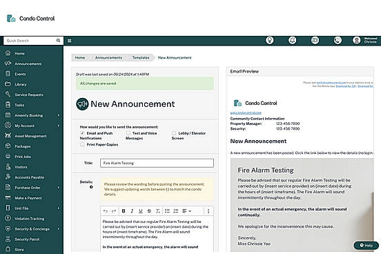 Communication Announcements