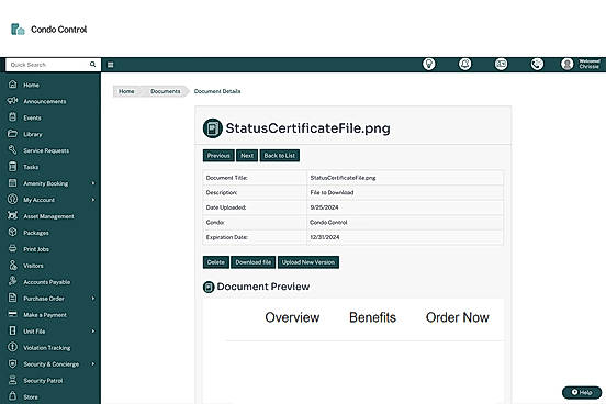 Status certificates