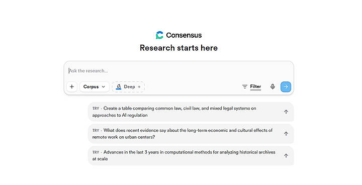 AI Search Engine for Research 