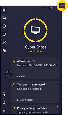 CyberGhost screenshot