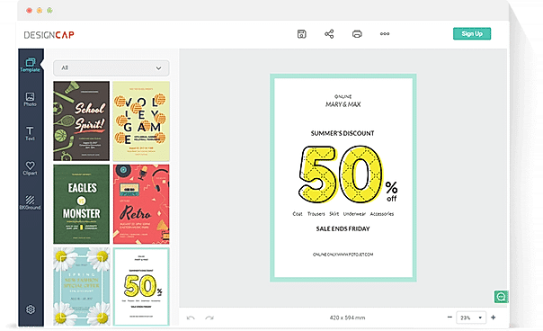 DesignCap screenshot