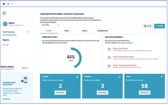 Didomi : Automated compliance screenshot