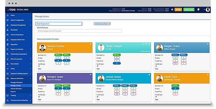 Manage Access screenshot