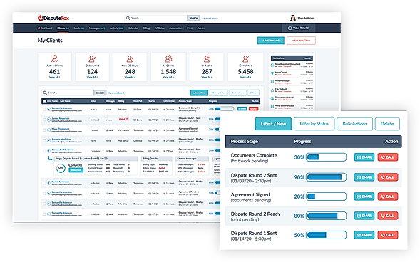 Active Clients Grid