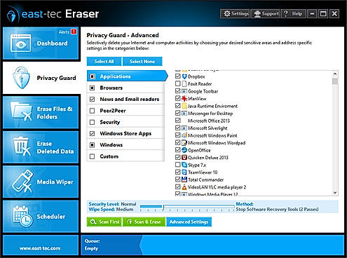 Privacy Guard Applications