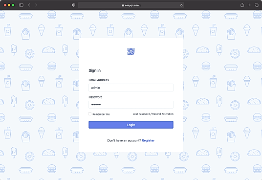 EasyQR screenshot