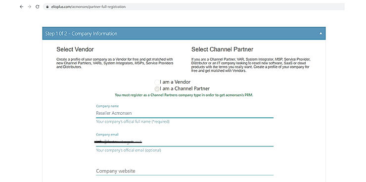 Partner portal