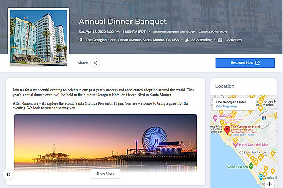 Branded Event Websites screenshot