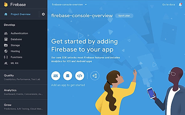 Firebase console