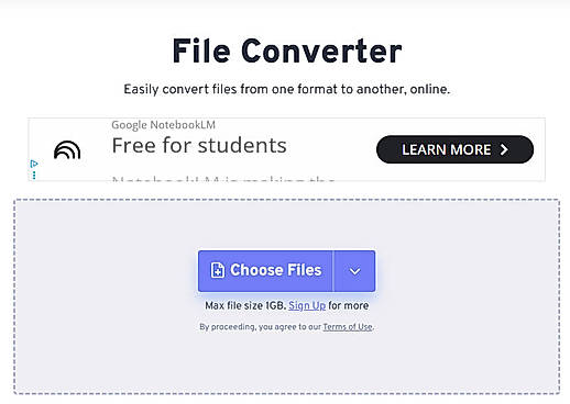 Easily convert files from one format to another