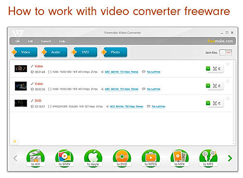 How to work with video converter freeware