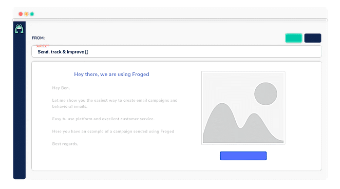 Froged : Email campaigns screenshot