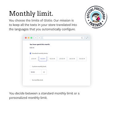 Monthly Limit screenshot