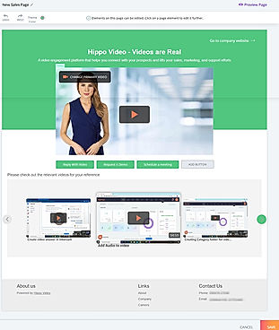 Hippo video - Sales Page