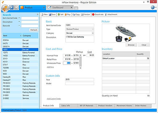 inFlow Inventory Screenshots