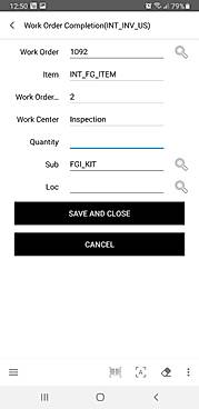 Work Order Complete