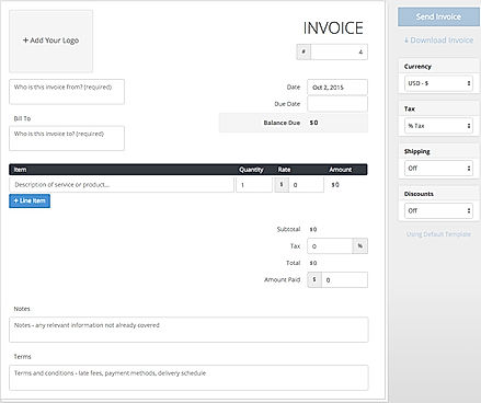 Online Invoice
