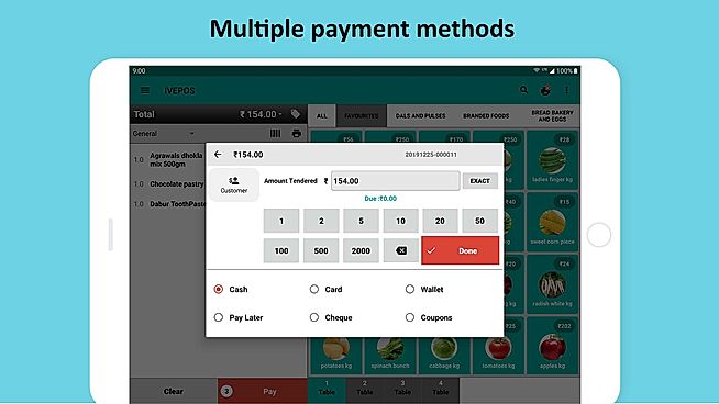 IVEPOS : Payment screenshot