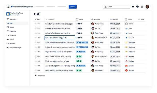 Friendly by nature, powerful by default It’s Jira, built for business teams