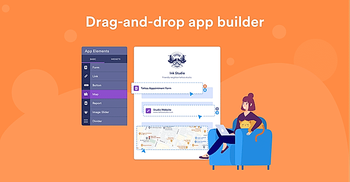 Drag and Drop App Builder screenshot