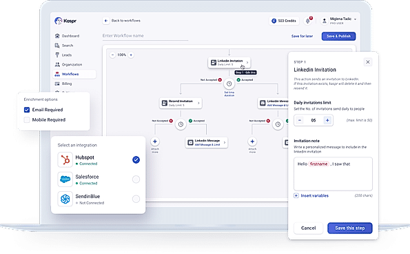 Workflow screenshot