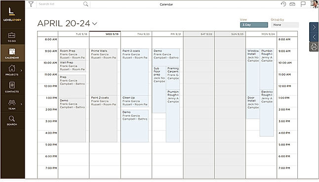 LevelStory Calendar screenshot