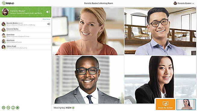 Loopup Video UI Booker Host
